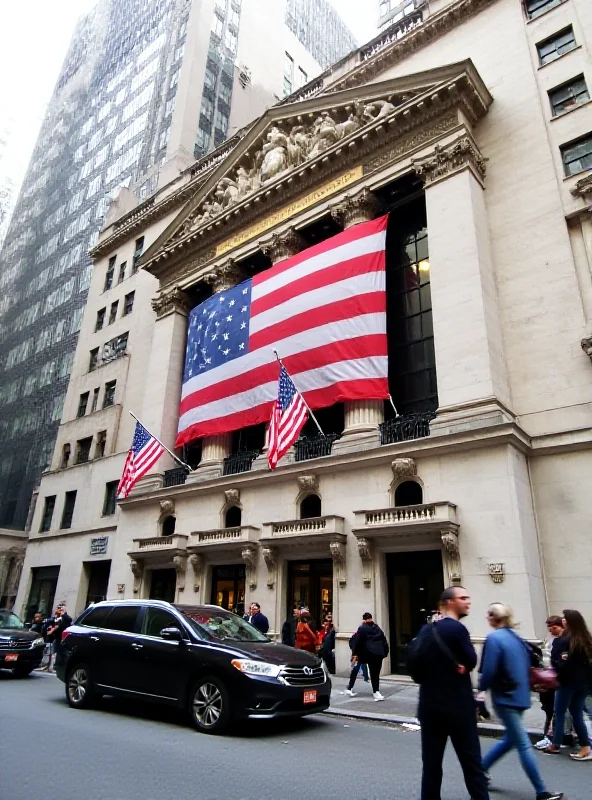 A photograph of the New York Stock Exchange, representing the active trading of stocks by institutional investors.