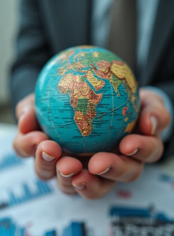 A close-up of a hand holding a globe, symbolizing global investments and financial planning for expats.