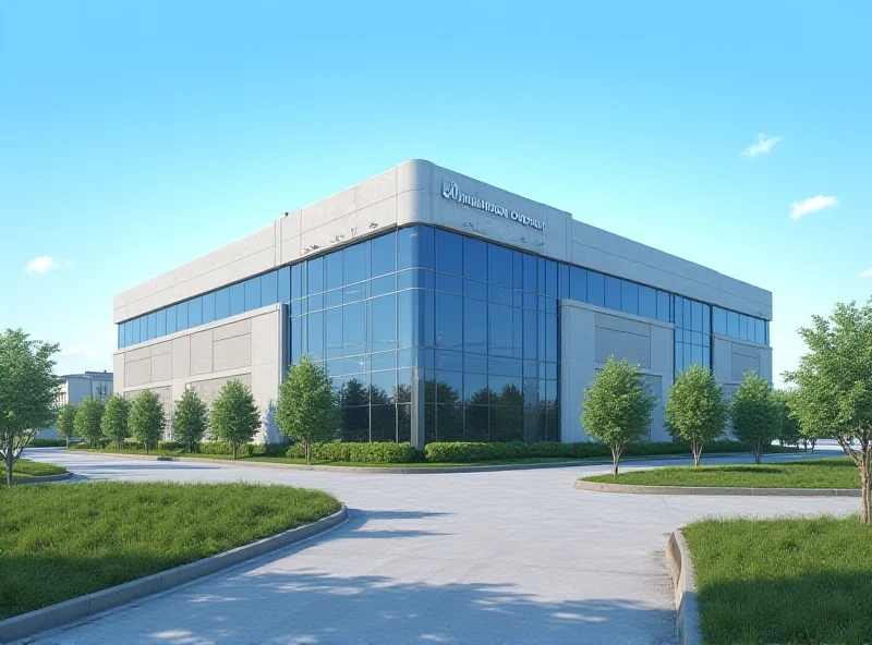 Exterior of a Donaldson Company factory on a sunny day.