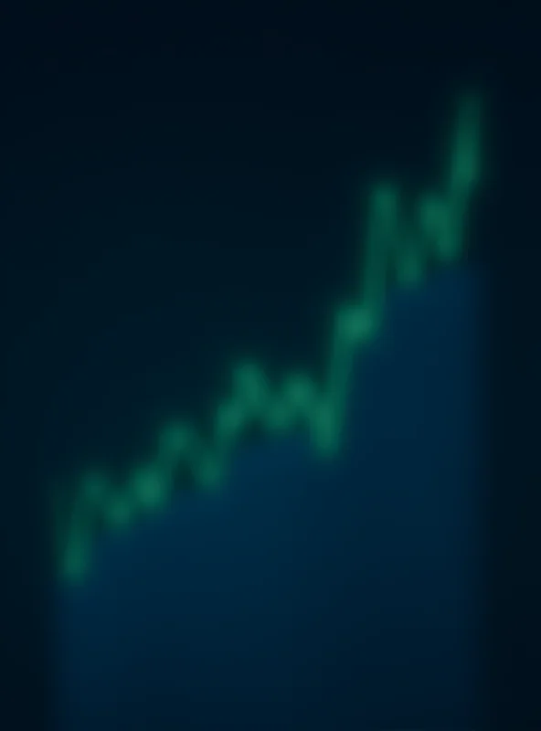 A stylized graph showing an upward trend, representing investment growth