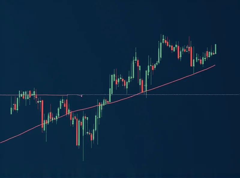 A graph depicting the 200-day moving average for a stock.