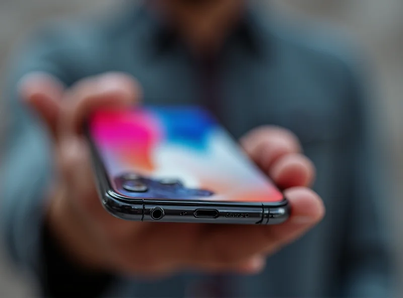 Close up render of a person holding an iPhone 17 Pro with an aluminum frame.
