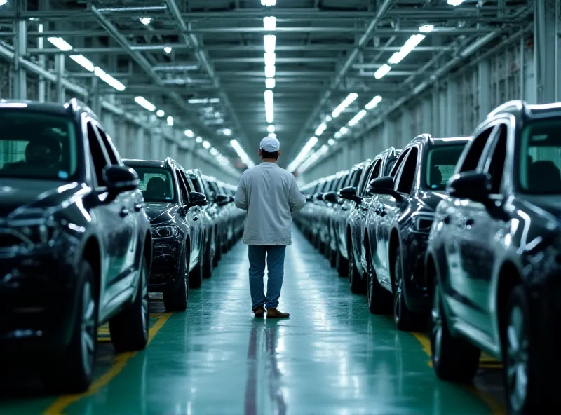 Assembly line in a Pars Khodro factory in Iran.