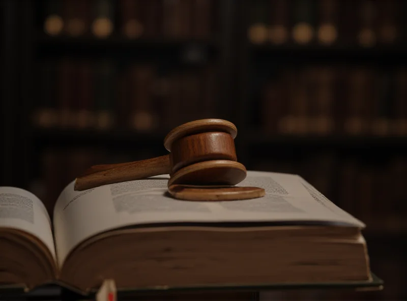 Gavel resting on a law book, symbolizing the importance of upholding the law and justice.