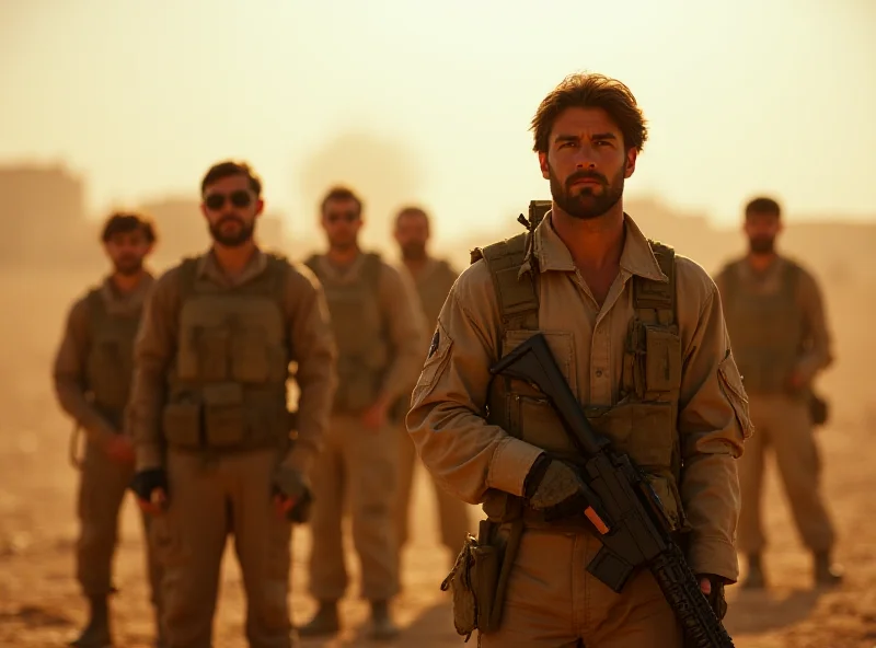 Image of Israeli soldiers in a tense environment