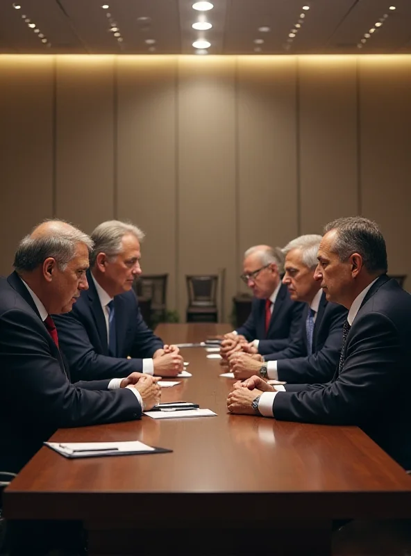 Image of a tense negotiation between Israeli and Palestinian representatives