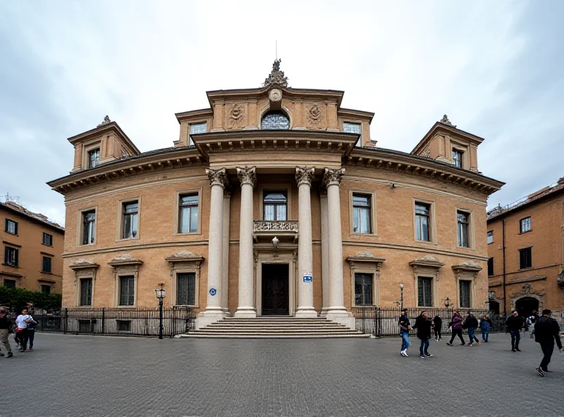 Exterior of Palazzo Chigi in Rome