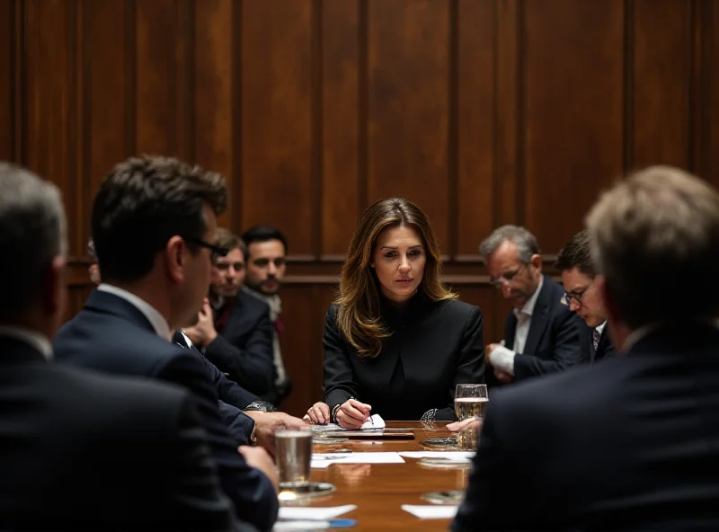 A courtroom scene in Italy, with Nicole Berlusconi sitting at the defendant's table. Lawyers are presenting arguments, and journalists are taking notes. The atmosphere is tense and formal.