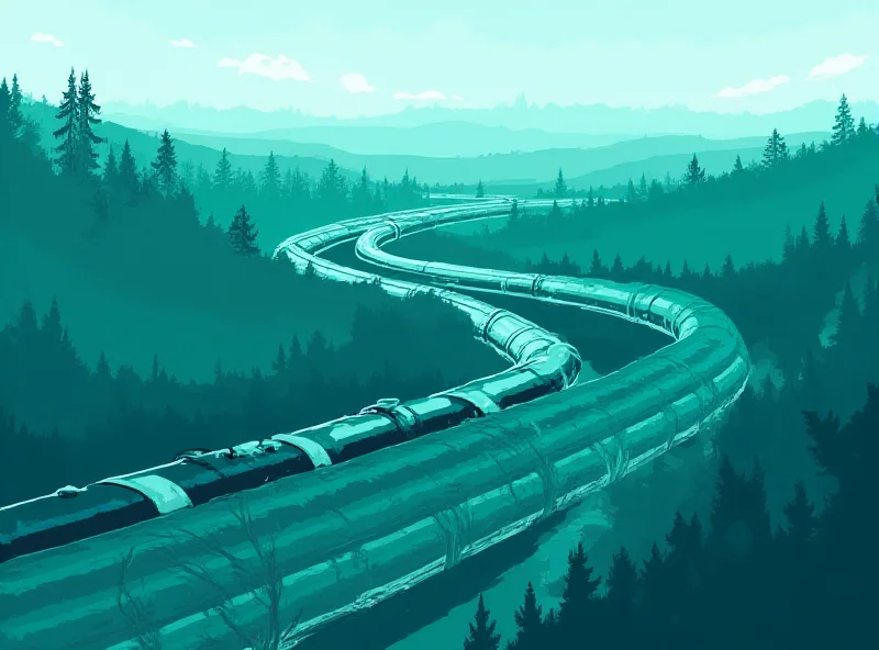 Gas pipeline illustration