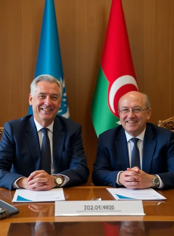 Minister discussing education initiatives between Kazakhstan and Azerbaijan