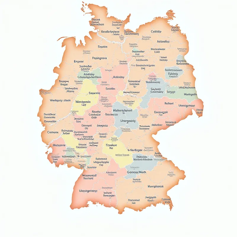 A map of Hamburg showing the different districts and the election results. The map is color-coded to represent the different political parties.