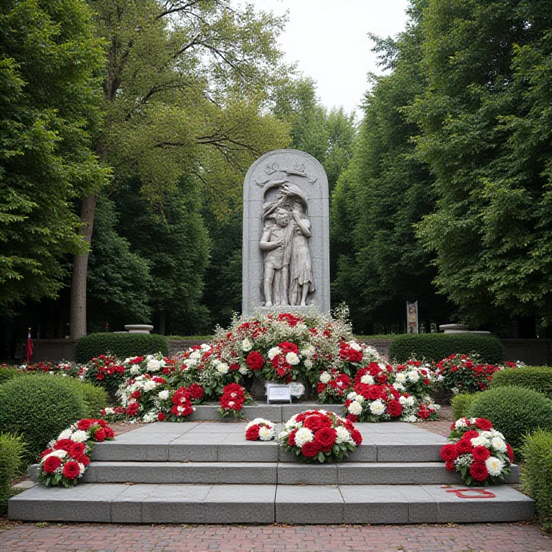 A memorial dedicated to the victims of the Khojaly genocide