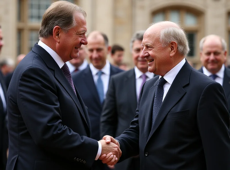 King Charles III greeting Volodymyr Zelensky