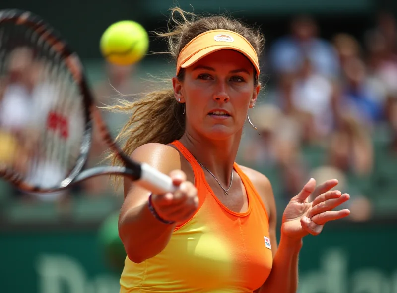 Petra Kvitova playing tennis in Austin