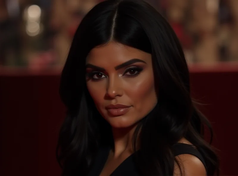 Kylie Jenner looking somber at an event.