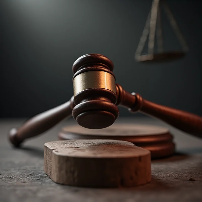 A gavel hitting a sound block, symbolizing legal proceedings and consumer rights.