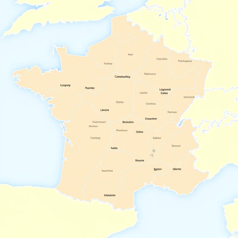 A map highlighting the Loiret region of France.