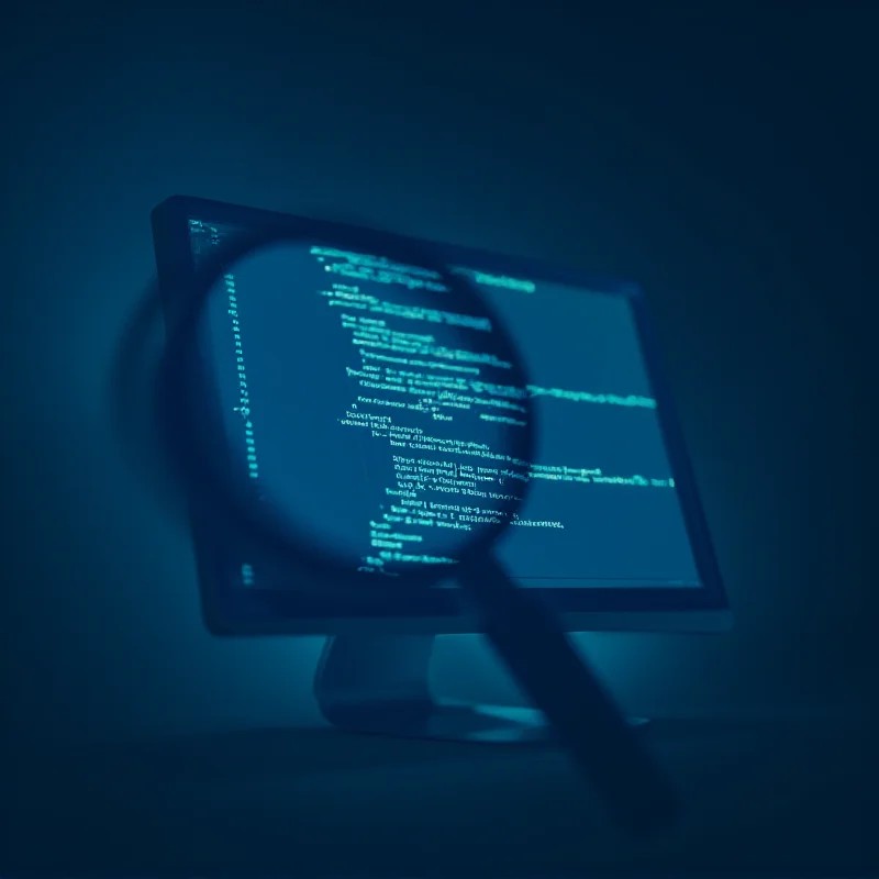 Conceptual image representing AI error correction with code snippets and debugging tools