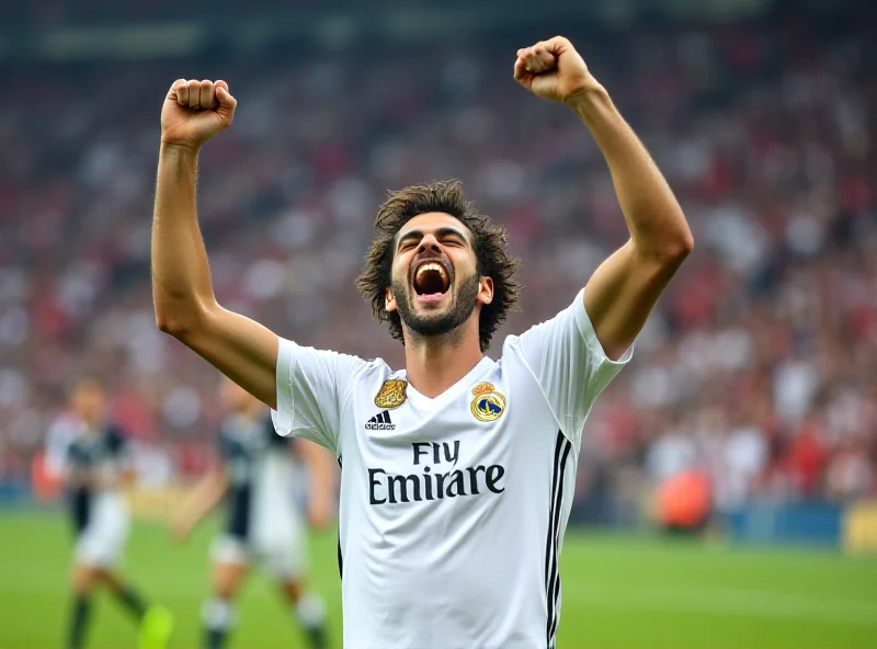 Endrick celebrating a goal for Real Madrid