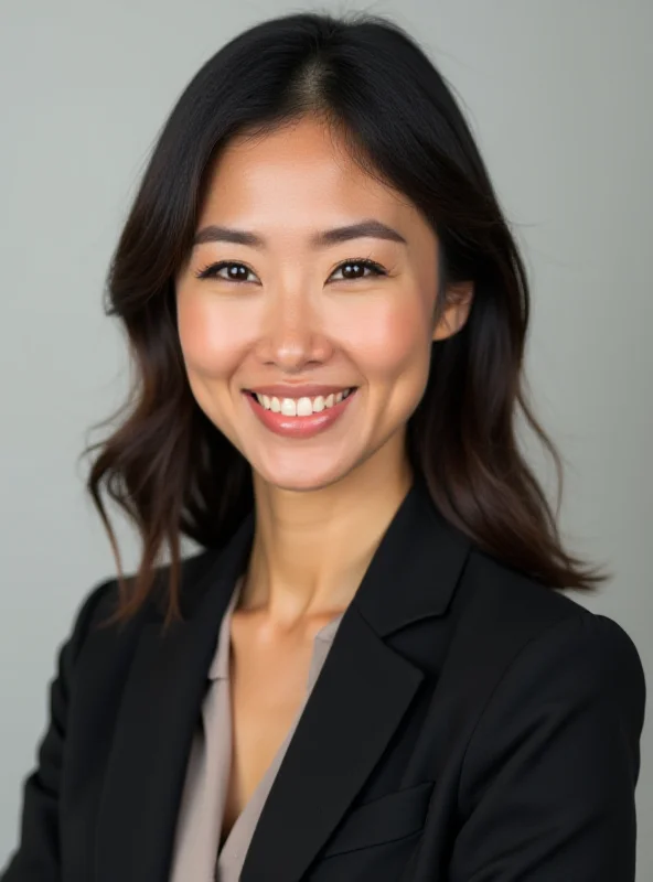 Portrait of Priscella Peter, smiling confidently.