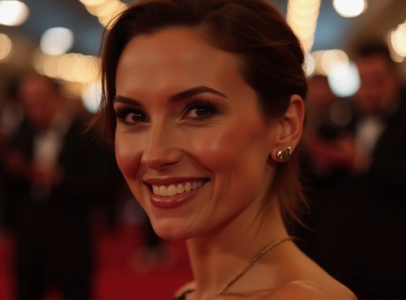 Millie Bobby Brown smiling confidently at a premiere event.