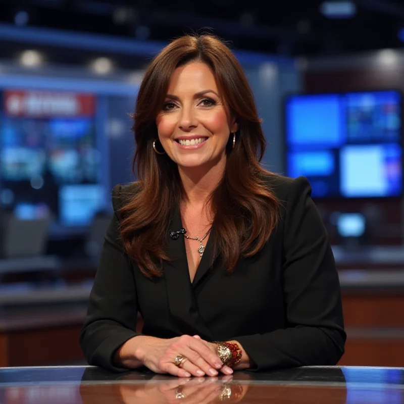 Maybrit Illner hosting her television show