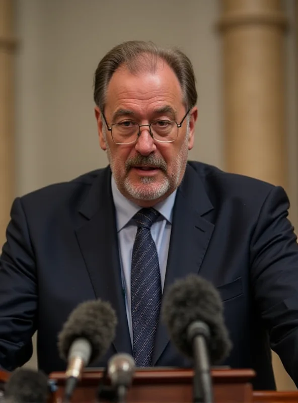 Image depicting Carlos Mazón giving a press conference, looking concerned and answering questions from reporters.