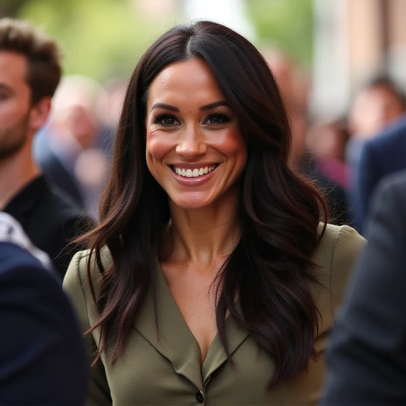 Meghan Markle in a friendly setting