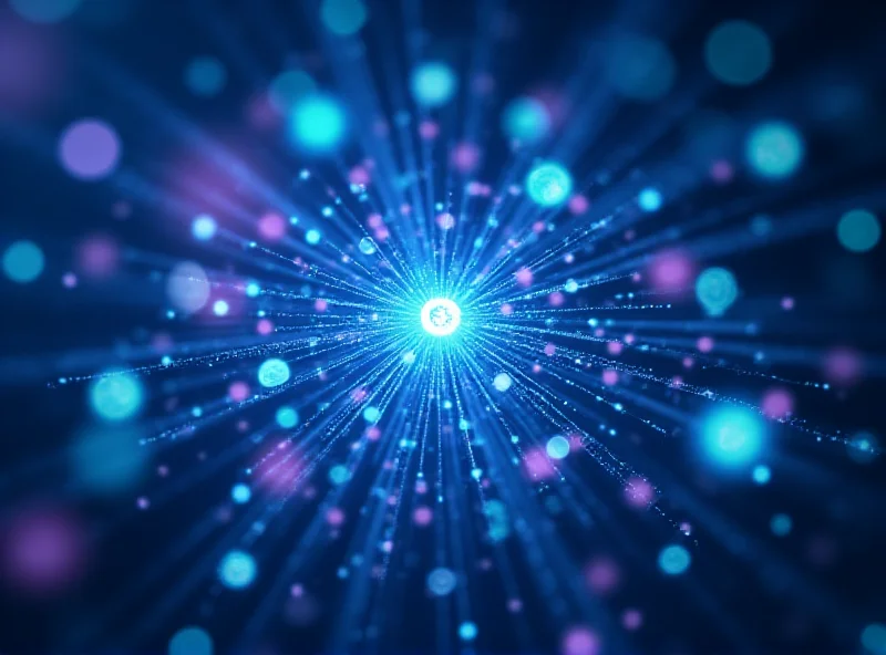 Abstract representation of AI and social media