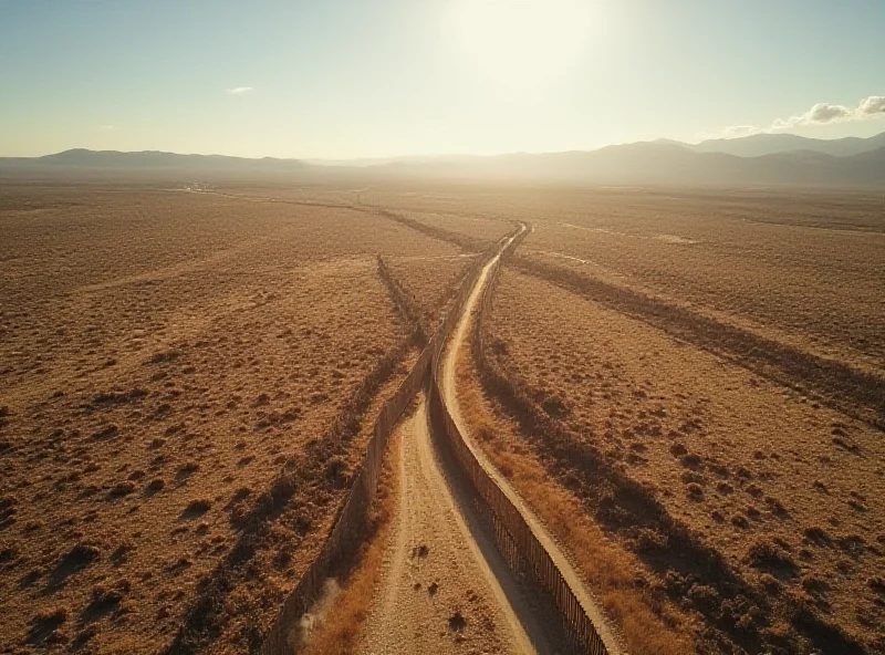 Image depicting the US-Mexico border, symbolizing the fight against drug trafficking.