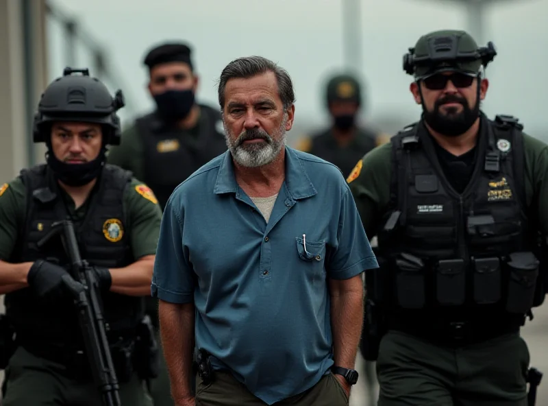 Rafael Caro Quintero being escorted by Mexican authorities
