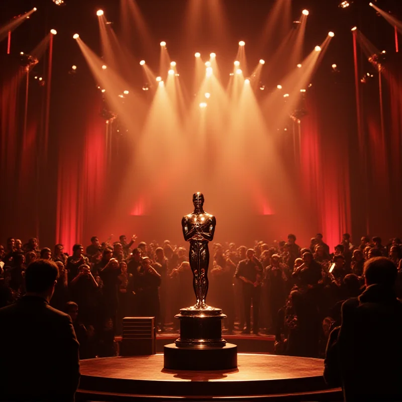 Wide shot of the Academy Awards ceremony.