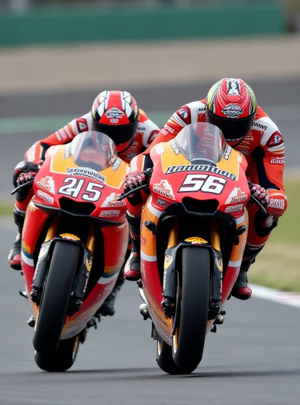 Ducati motorcycle racing on a track