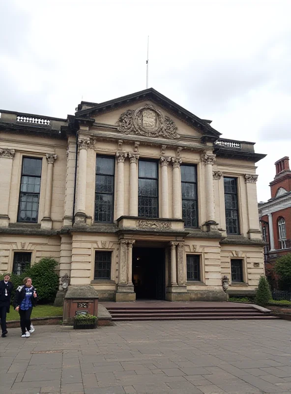 Exterior of Chester Crown Court on a cloudy day.