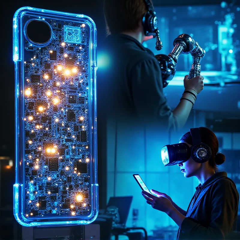 A collage of various futuristic gadgets and technologies on display at MWC 2025, showcasing the 'weird, wild, and wonderful' innovations.