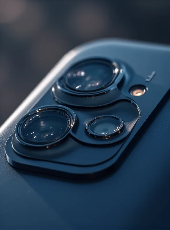 Close-up shot of the Xiaomi 15 Ultra's camera module, highlighting its advanced lens system and design.