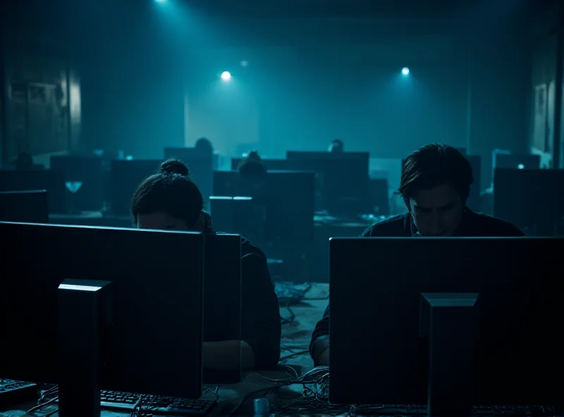 Image depicting cyber scam operation in Myanmar