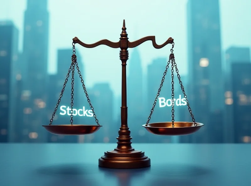 Illustration of a balanced scale, representing the 60/40 portfolio.