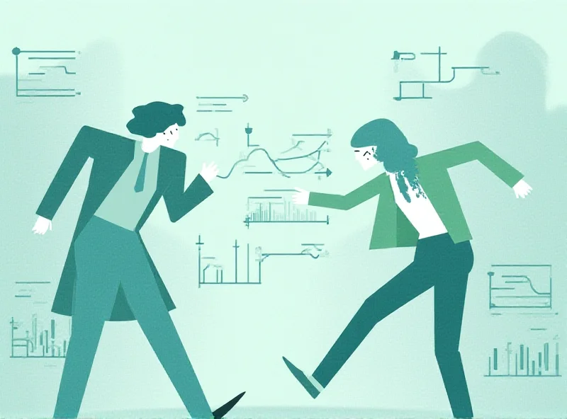 Abstract image representing economic policy conflicts