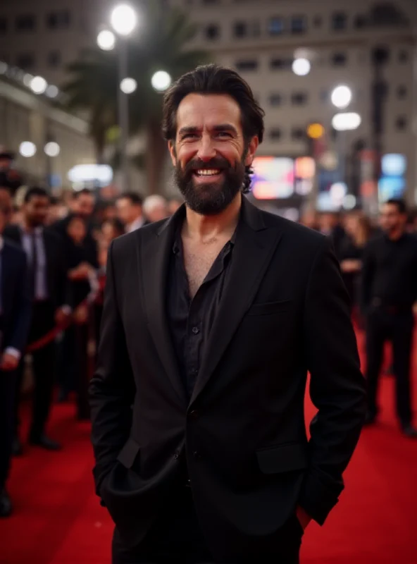 Khalid Abdalla on the red carpet