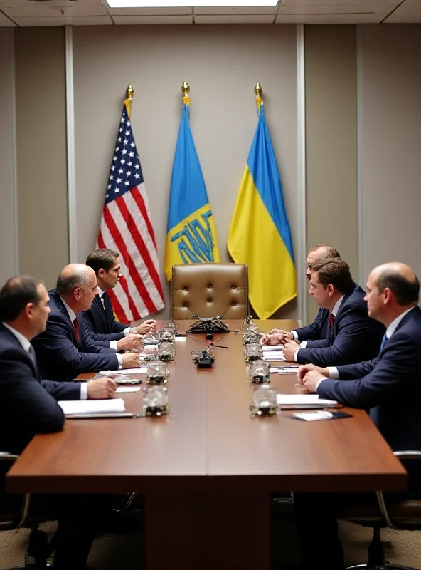 A meeting between US and Ukrainian diplomats in Riyadh, Saudi Arabia.