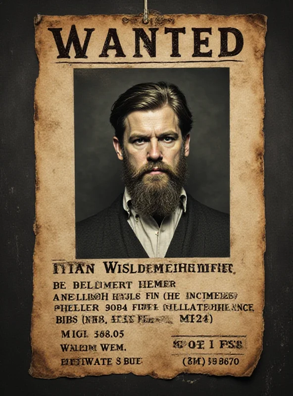 A wanted poster with a mugshot of Ryan Wedding, labeled 'FBI Most Wanted'.