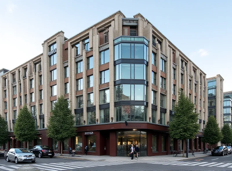 Exterior of the Park Plaza Hotel in London