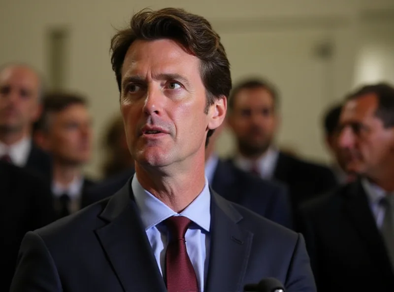 Gavin Newsom speaking at a podium