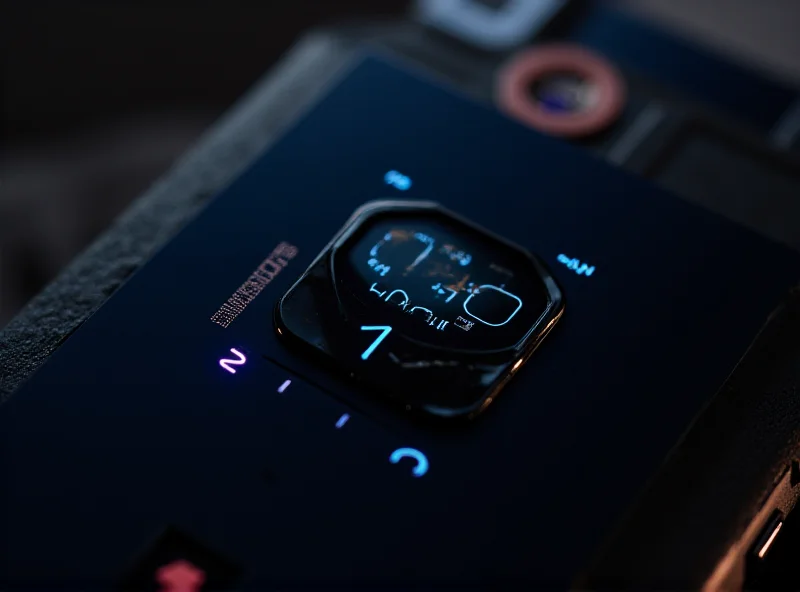 A close-up of the Nothing Phone 3a Pro's rear panel, showcasing the Glyph interface and camera module.