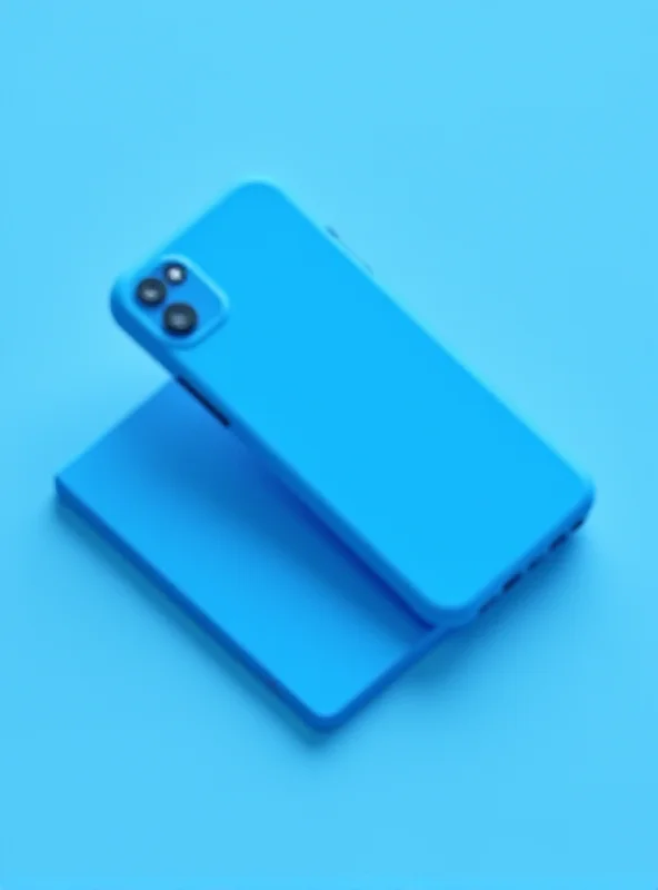 The Nothing Phone 3a in blue, displayed at an angle to highlight the color and design.