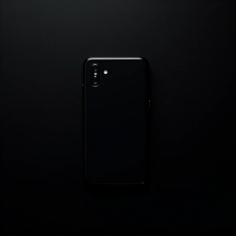 The Nothing Phone 3a Pro in black, laying flat on a surface, showcasing the entire rear design.