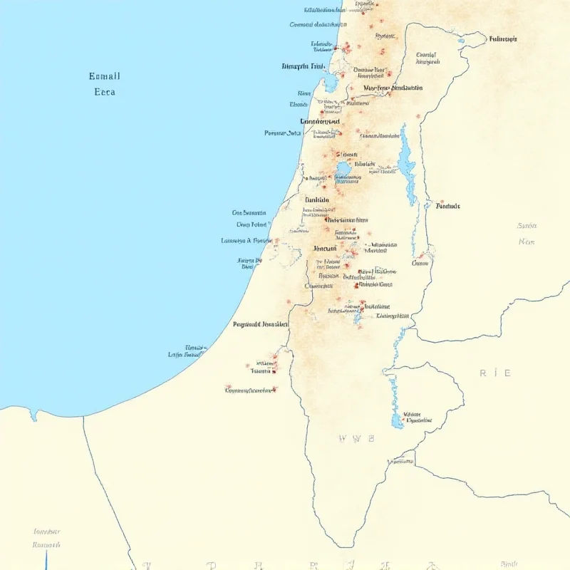 A map of the Middle East with highlighted regions.