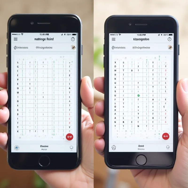 A split screen showing both the NYT Strands and Connections puzzles being played on a smartphone.