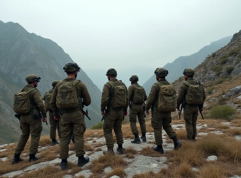 A group of PKK fighters in the mountains of Turkey.